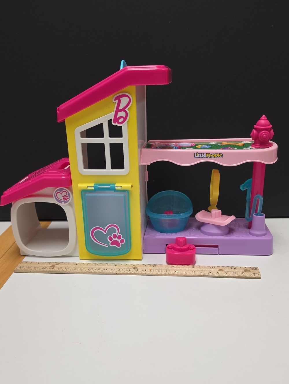 Fisher-Price Little People Barbie Pink, Yellow & Purple Pet Care Playset